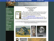 Tablet Screenshot of brooklinevillageantiques.com